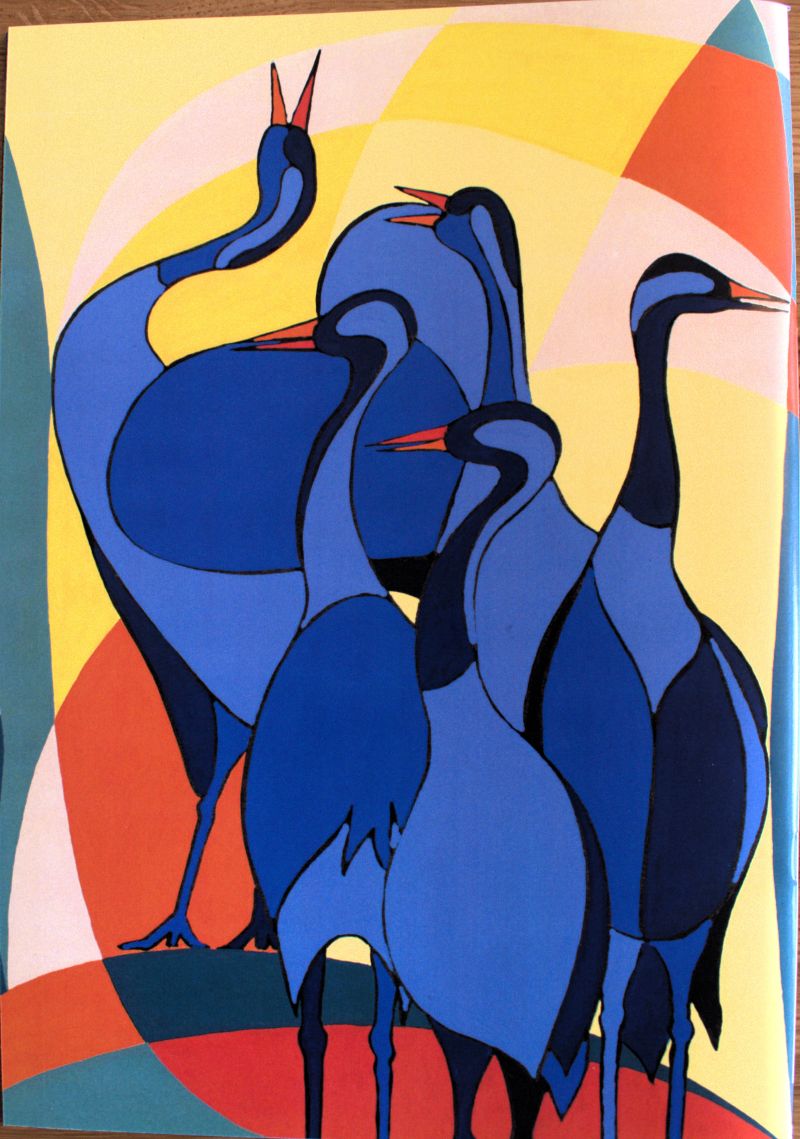 abstract figure man with red hat
